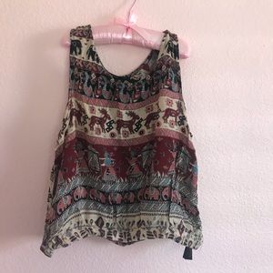 Native patterned shirt